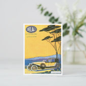 Delage ~ automatische advertentie briefkaart (Staand voorkant)