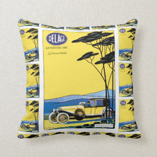 Delage ~ La Voiture Chic Kussen