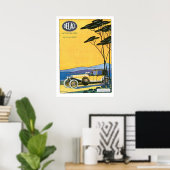 Delage Le Voiture Automobile Ad  Art Poster (Thuiskantoor)