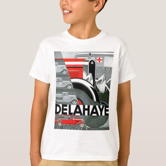 Delahaye ~ automatische reclame t-shirt (Voorkant)