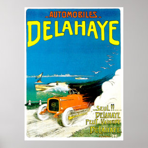 Delahaye-autoreclame. Poster