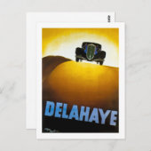 Delahaye - reclame briefkaart (Voorkant / Achterkant)