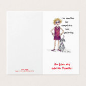 Délai amusant commentaire couleur rouge aquarelle  (Outside Unfolded)