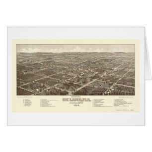 DeLand, FL Panoramic Map - 1884
