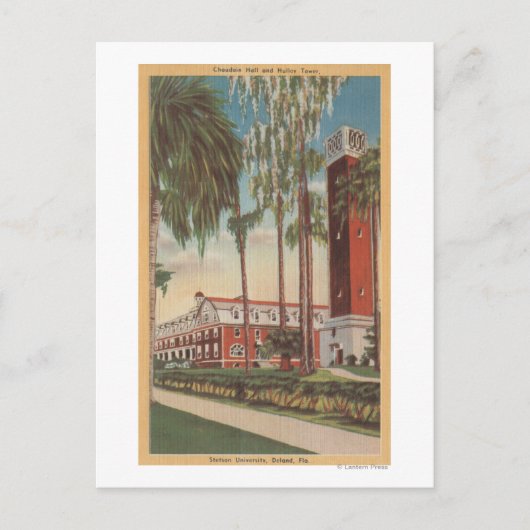 Deland, Florida - Uitzicht van de Universiteit van Briefkaart (Voorkant)