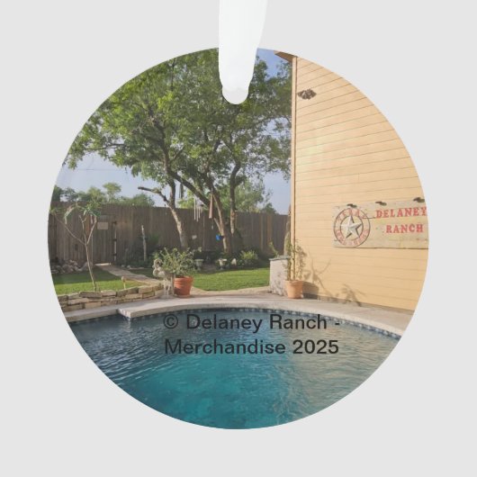 Delaney Ranch 2025 Acryl Ornament (voorkant)