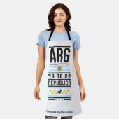 Delantal Argento Schort (Gedragen)