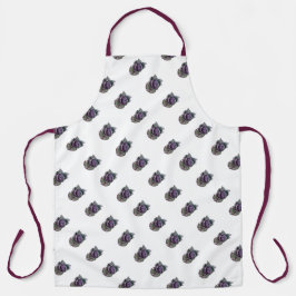 Delantal con acuarela de lombarda schort