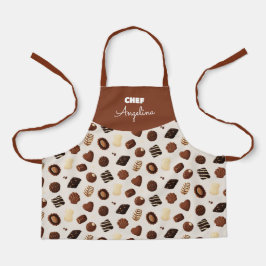 Delantal Patrón de caramelos de chocolate Schort