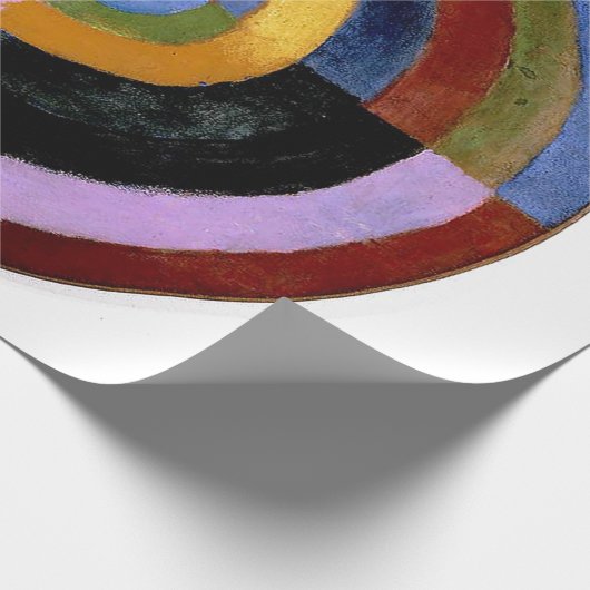 Delaunay Claasical Abstract Art Painting Disk Cadeaupapier (Hoek)