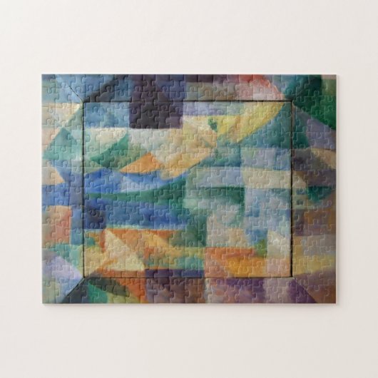 Delaunay Claasical Abstract Art Painting Windows Legpuzzel (Horizontaal)