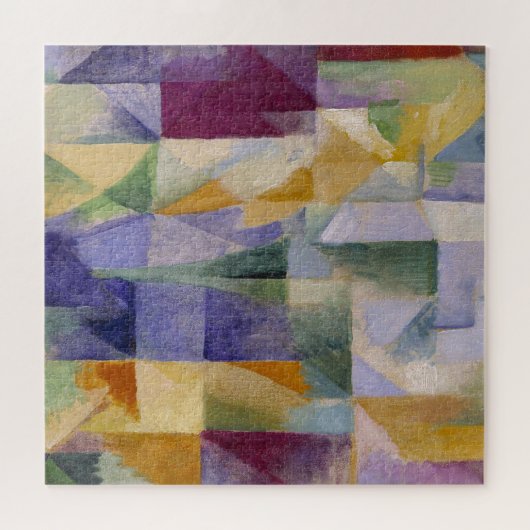 Delaunay Claasical Abstract Art Painting Windows Legpuzzel (Horizontaal)