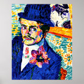 Delaunay - Man met een Tulp, mooie kunst, Poster (Voorkant)