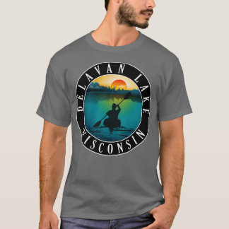 Delavan Lake Wisconsin Kayaking T-shirt
