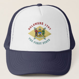 DELAWARE 1797 PREMIER DRApeau D'ÉTAT CASQUETTE DE 