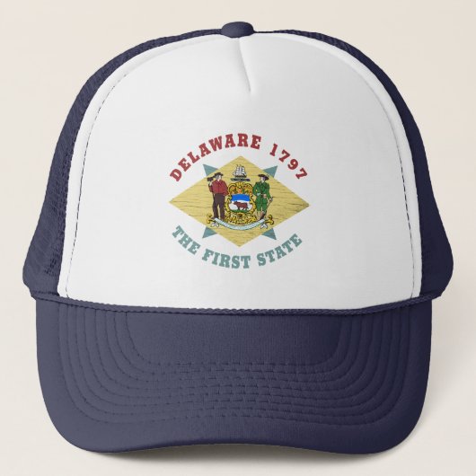 DELAWARE 1797 PREMIER DRApeau D'ÉTAT CASQUETTE DE (Devant)