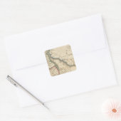 Delaware 5 vierkante sticker (Envelop)