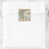Delaware 6 vierkante sticker (Tas)