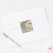 Delaware 6 vierkante sticker (Envelop)