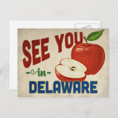 Delaware Apple - Vintage Travel Briefkaart (Voorkant / Achterkant)