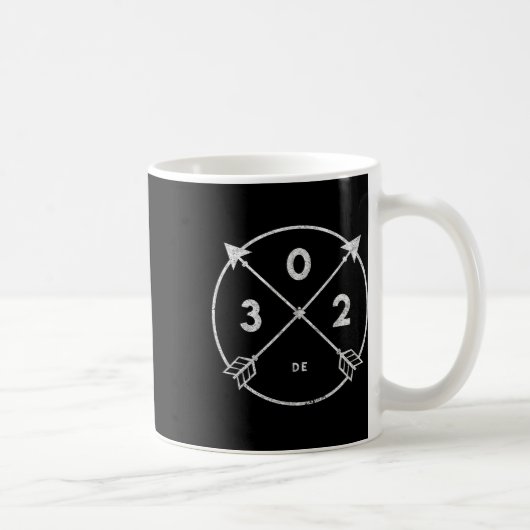 Delaware Area Code 302 State Pride Souvenir Gift A Koffiemok (Rechts)