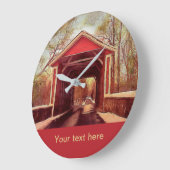 Delaware Ashland Covered Bridge Large Clock Grote Klok (Hoek)