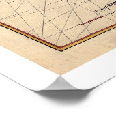 Delaware Bay-kaart 1639 Poster (Hoek)