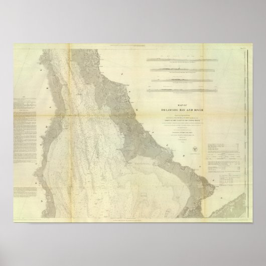 Delaware Bay, rivier 2 Poster (Voorkant)