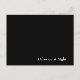Delaware bij nacht briefkaart