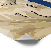 Delaware, Blauwe hennen, Tekst bewerken Poster (Hoek)