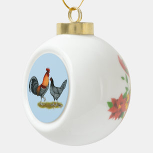 Delaware Blue Hen Keramische Bal Ornament