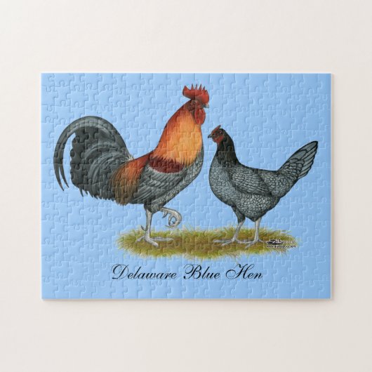 Delaware Blue Hen Legpuzzel (Horizontaal)