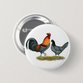 Delaware Blue Hen Ronde Button 5,7 Cm (Voorkant /achterkant)