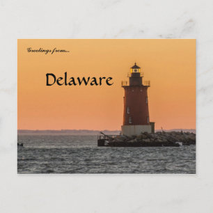 Delaware Breakwater East End Light Briefkaart