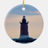 Delaware Breakwater Vuurtoren Cape Henlopen Lewes Keramisch Ornament (Achterkant)