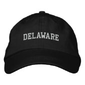 Delaware brodé Casquette ajustable noir (Devant)