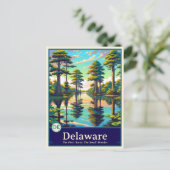 Delaware | Carte postale de style anime à ombrage (Debout devant)
