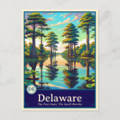 Delaware | Carte postale de style anime à ombrage (Devant)