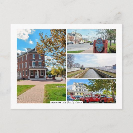 Delaware City. Briefkaart (Voorkant)
