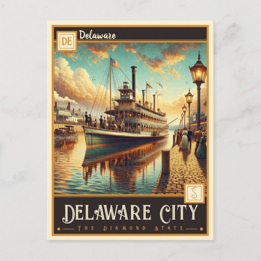 Delaware City, Delaware |  Briefkaart (Voorkant)
