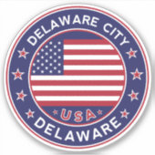 Delaware City Sticker (Voorkant)