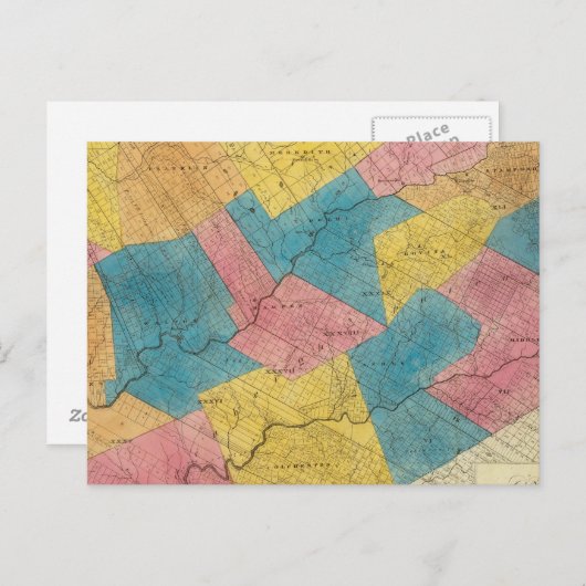 Delaware County Briefkaart (Voorkant / Achterkant)