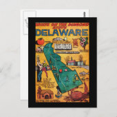 Delaware de diamantstaat briefkaart (Voorkant / Achterkant)