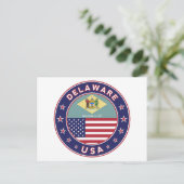 Delaware, Delaware t-shirt, Delaware sticker Briefkaart (Staand voorkant)