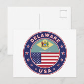 Delaware, Delaware t-shirt, Delaware sticker Briefkaart (Voorkant / Achterkant)