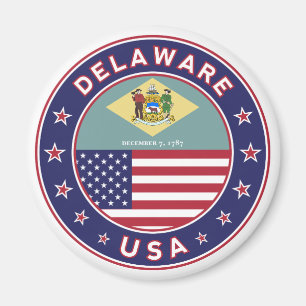 Delaware, Delaware T-shirt, Delaware sticker Magneet