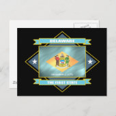 Delaware Diamond Briefkaart (Voorkant / Achterkant)