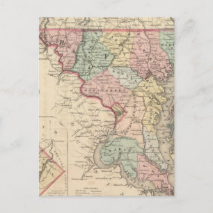 Delaware en Maryland Briefkaart