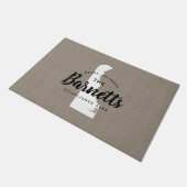 Delaware Familie Monogram Staat Doormat Deurmat (Schuin)