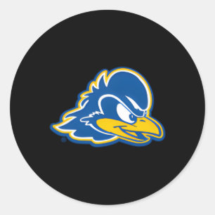 Delaware Fightin' Blue Hens Links Borst Icoon Ronde Sticker